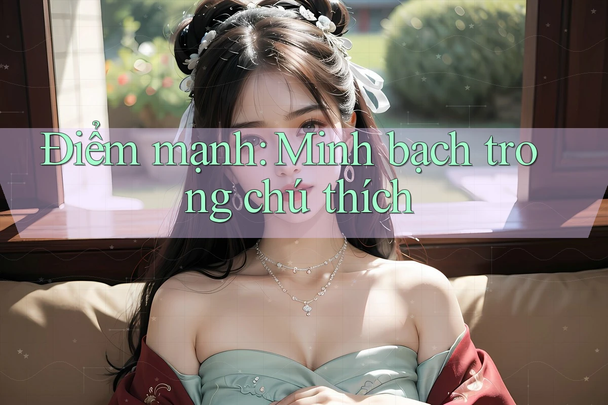 Điểm mạnh: Minh bạch trong chú thích Điểm mạnh: Minh bạch trong chú thích