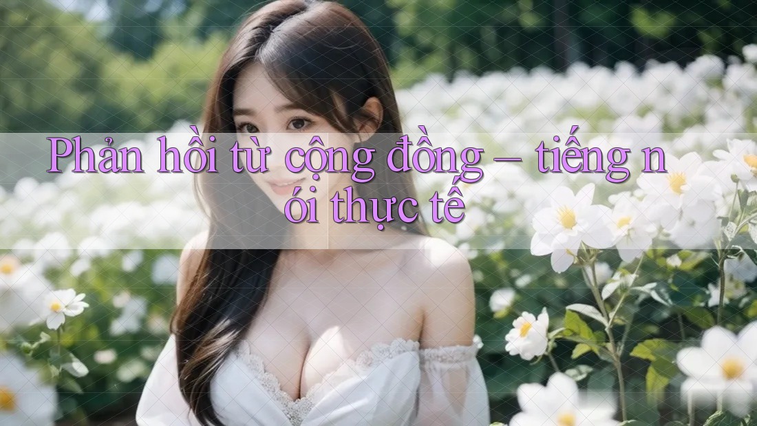 Phản hồi từ cộng đồng: tiếng nói thực tế Phản hồi từ cộng đồng: tiếng nói thực tế