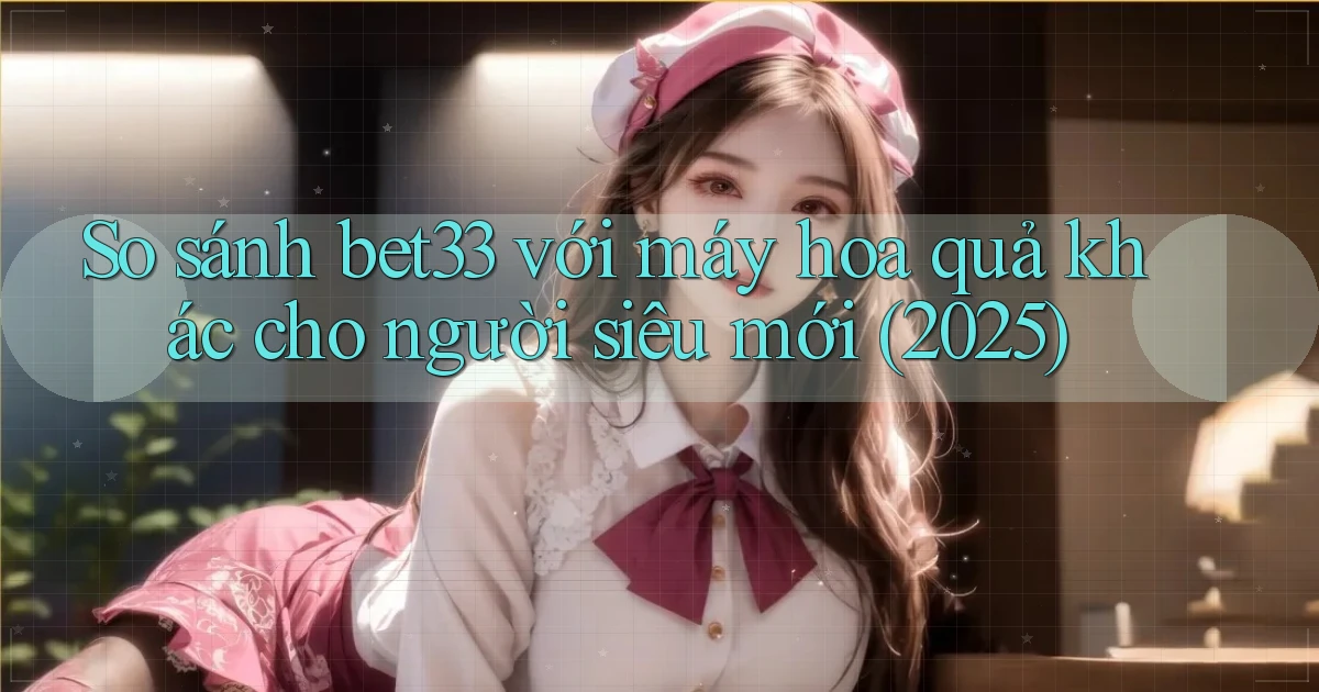 So sánh bet33 với máy hoa quả khác cho người siêu mới (2025)